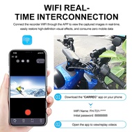 【WVH】-1080P WiFi Waterproof Motorcycle Camera Dash Cam HD Action DVR Bicycle Motorcycle Car Video Re