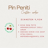 Freebies Pin custom Freebies Pin Brooch/. diameter 4.4cm