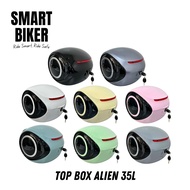 Top Box Alien 35L Motorcycle Universal Tail Box Siput Waterproof Easy Installation