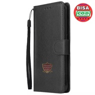 Casing Flip OPPO A16 Case Dompet Kulit Cover Pelindung Hp
