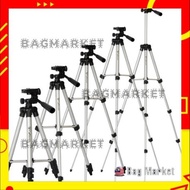 6-1 FREE bag + Phone Holder - Lightweight Aluminum Tripod Tripods Free Mobile Holder &amp; Bag