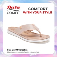 Bata Comfit บาจา คอมฟิต รองเท้าแตะแบบหนีบ รองเท้าเพื่อสุขภาพ รองเท้าเสริมสุขภาพ สำหรับผู้หญิง รุ่น Carissly สีเบจ 6718469