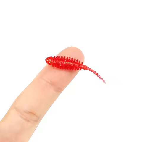 DUODUOYU 10pcs Wobblers mini Ocean Rock Fishing Lures 3.5cm 0.2g Rubber Soft Baits Soft Worm Artific