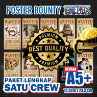 Bounty One Piece Wanted Anime Poster Size A5+ 15.5cm x 23.5cm