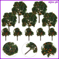 Simulated Kumquat Tree Fake Fruit Trees for Sand Tables 10 Pcs sijicc