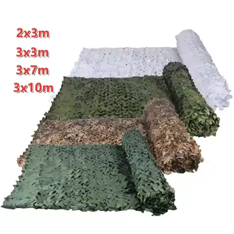 Military Camouflage Net White Blue Beige Desert Hunting Hidden Net Outdoor Awning Garden Shade Gazeb