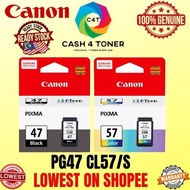GENUINE CANON PG47 PG-47 PG 47 (BLACK), CL57 CL-57 CL 57 CL-57S  CL57s CL 57s (COLOUR) INK CARTRIDGE