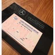 LATEST VERSION Mercedes AMG Petronas Roadtax Sticker (Formula One Team)