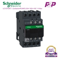 LC1DT25F7: Magnet Contactor 4P 25A 110VAC-Schneider Electric-Magnetic Contactors by