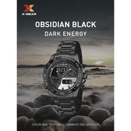 X GEAR WATCH FULL BLACK WATER RESISTANT 3ATM AUTOLIGH ALARM WITH WARRANTY CARD