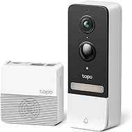 TP-Link Tapo Wire-Free Video Doorbell Camera w/Hub, 2K 5MP Color Night Vision, Up to 180 Day Battery, 2-Way Audio, Quick Response, Head-to-Toe View, Works w/Alexa &amp; Google Home (Tapo D230S1)