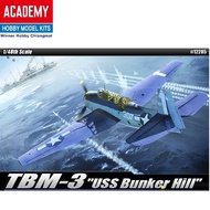 โมเดลเครื่องบิน Academy 12285 TBM-3 USS Bunker Hill scale 1/48