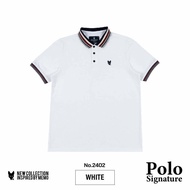 เสื้อโปโล สีขาว⬜️Memo🦊 Premium Polo Signature White  สินค้าลิขสิทธิ์แท้