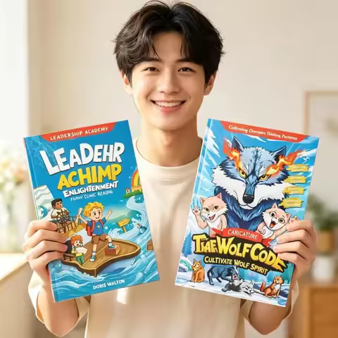 2pcs Leadership Enlightenment & Wolf Password Children's Inspirational Leadership Wolf Spirit Educat