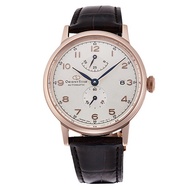 ORIENT STAR Mechanical Classic Watch, Leather Strap (White - Rose Gold) - (RE-AW0003S)