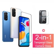 2 in 1 Screen Protector Tempered Glass For Xiaomi Redmi Note 11 Pro 5G 11s 10 Pro 10s 9 9T Mi 11 Lit