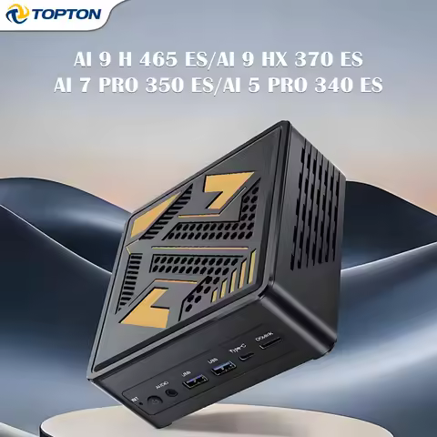 D12 Ultra Gaming Mini PC OCuLink AMD Ryzen AI 9 HX 370 ES AI 7 PRO 350 ES 2x2.5G LAN 2xNVMe Desktop 