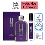 Nước Hoa 9PM Pour Femme Afnan EDP  - Phòng cách Ngọt ngào Thanh mát Nhẹ nhàng Chai chiết 5-10-20ml