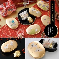 🐧京都金箔菓子『黄金龜』一粒（金漆器皿)（風呂敷) 父子傳承最精緻的手工藝製作食用工藝品   京西陣 菓匠 宗禪 日本伴手禮 零食✈️日本代購/代拍🐧龍店