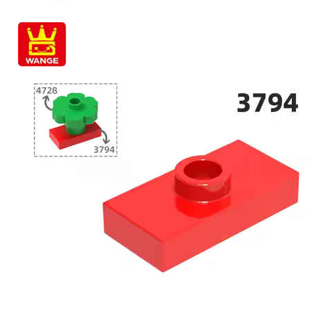 Wange 3794 15573 50g/158Pcs Plate Modified 1 x 2 with 1 Stud Building Blocks Bulk Parts Compatible W
