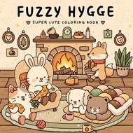 FUZZY HYGGE Bold-easy Patterns Coloring Book for Adults Cute Drawing Book Perfect Gift for Party and