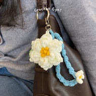 Lotus flower crochet bagcharm | Lotus flower knitting keychain [crochetbycyn]
