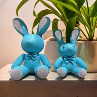 PU Leather Rabbit with Diamond Doll Doll Doll Handmade Diamond Decoration Gift Exchange Wholesale Tr