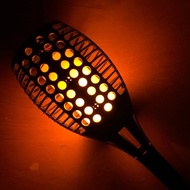 LAMPU OBOR API 51 LED TENAGA SURYA LAMPU TAMAN TANCAP OTOMATIS MINI