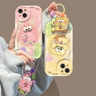 SpongeBob Patrick Star 3D Eyes Doll With Pendant Phone Case For Honor X6A X6C X6B X7B X7A X8A X8B X9