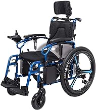 Fashionable Simplicity Heavy Duty Electric Wheelchair With Headrest Foldable And Lightweight Powered Wheelchair; Joystick W/Usb Charging Port Seat Width 46Cm Weight Capacity 150Kg Portable