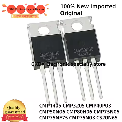 10PCS 100% Original NEW CMP1405 CMP3205 CMP40P03 CMP50N06 CMP80N06 CMP75N03 CMP75N06 CMP75NF75 CS20N