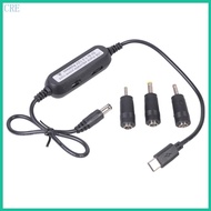 CRE USB C 5V to 1 2V-12V Converters Step Up voltages Converters Cable C to 5 5x2 1