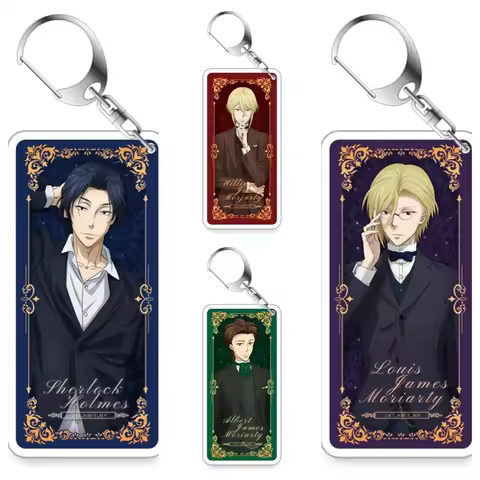 6CM Anime MORIARTY THE PATRIOT Acrylic Keychain Model Cosplay Charm Characters Ornament Accessories 