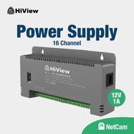 HIVIEW POWER SUPPLY HI-12V16A-16CH 16 CHANNEL CCTV 12V 1A*16 + POWER CABLE