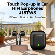 Tws J18 in-ear Stereo Noise Cancelling Bluetooth Headset Private Mode Sports Wireless