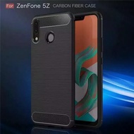 Softcase Zenfone 5Z - Case Ipaky Carbon Asus Zenfone 5Z 2018 ZE620KL