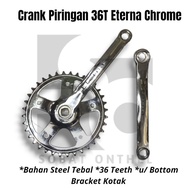 Crank Plate 36T Eterna Chrome BB Box