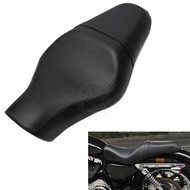 Motorcycle Black Driver Rear Passenger Two Up Seat for Harley Sportster XL 883 1200 48