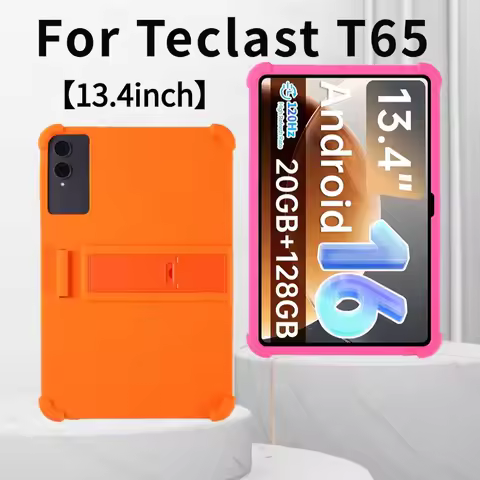 For Teclast T65 Tablet Tablet Case 13.4 inches Tablet Kids Friendly Soft Silicone Adjustable Stand C