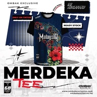 [LIMITED STOCK] OMBAK EXCLUSIVE MERDEKA TEE 2025 | BATIK EDISI | SUBLIMATION | 68 TAHUN | LENGAN PEN