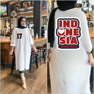 baju kaos agustusan atasan merah putih wanita dewasa  combad tebal baju kemerdekaan 17agustus 2025 a