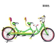 New Style Two-Person Riding Parent-Child Double-Person Bicycle Family Three-Port Family Bicycle