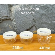 Combo of 3 plastic jars + 3 plastic cups included