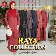 [DC HQ] Kurung Riau Dahlia Material Japanese Cotton Sulam by Dhia Cotton T01|T02|T03|T04|T05