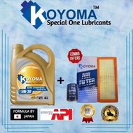 PROTON SAGA BLM, FLX, VVT, PERSONA, VVT, PREVE VVT,IRIZ OIL FILTER + AIR FILTER + KOYOMA 5W30 SEMI S