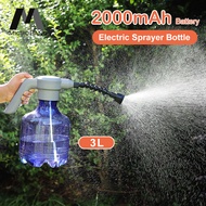 MicroBang 3L Electric Plant Spray Bottle Automatic Watering Fogger USB Electric Sanitizing Sprayer Hand Sprinkling Kettle Watering Can Spray Automatic Nozzle Pressure Bottle Multi-function Tool Flower Plant Garden Tool