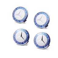 4Pcs/set 75mm Car Logo Rim Wheel Center Hub Cap Cover Emblem For Mercedes Benz W211 W203 W204 W210 W