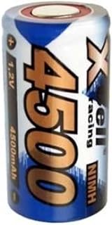 XCell Battery X4500SCR Sub-C High Current Flattop (Voltage 1.2 V, Height 43 mm, Weight 77 g, Diamete