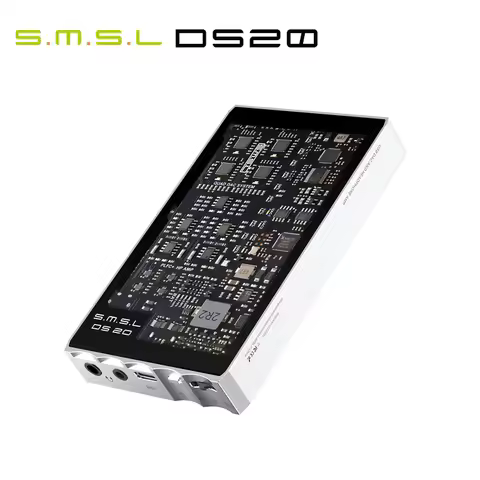 SMSL DS20 Portable DAC Headphone Amplifier MQA CS43131 PCM32Bit DSD256 XU-316 3.5mm&4.4mm