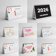 A6 2026 Desk Calendar - Aesthetic Desk Calendar 2026 - A6 MOTIF Calendar by. TOKE